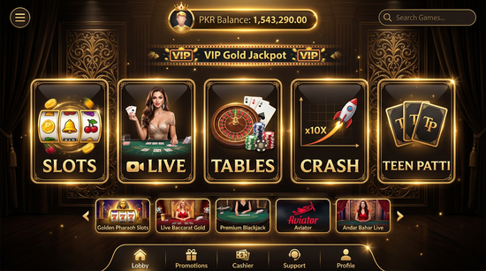Main screen of Bet626 Game casino page for PK players